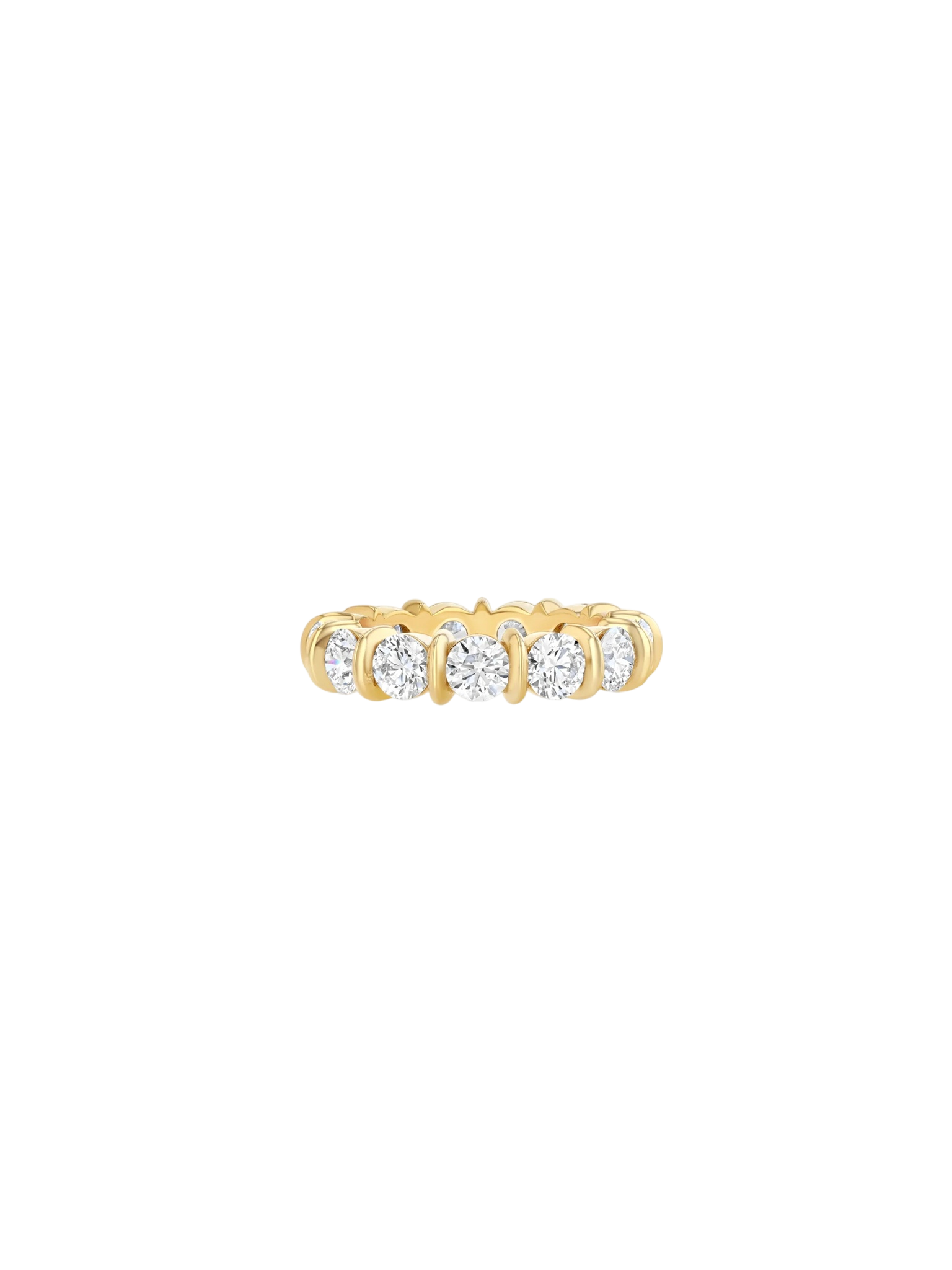 Large Fluted Bar Eternity Band
